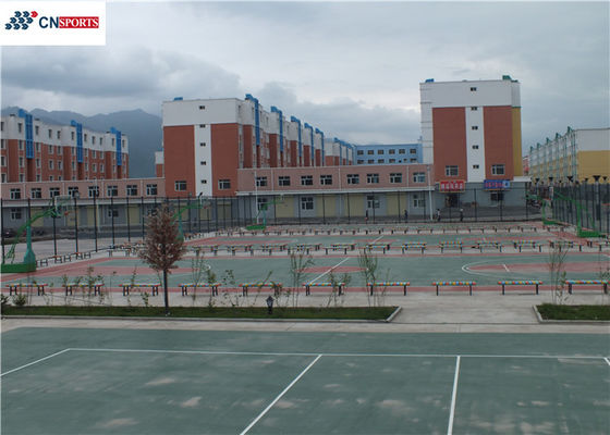 2.2mpa Tensile Strength Silicon PU Flooring and High Rebound for Tennis Court